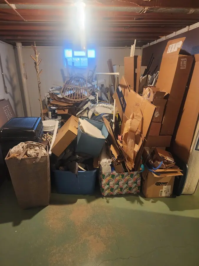 Roll-off dumpster container at job site for Construction Dumpster Rental in South Hanover